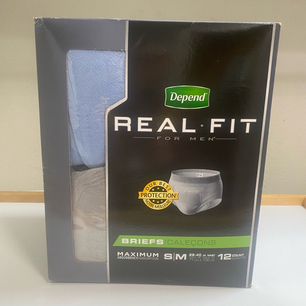 Real Fit Black Briefs Maximum Absorbency